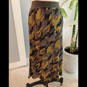 Silk camo skirt by ATM
